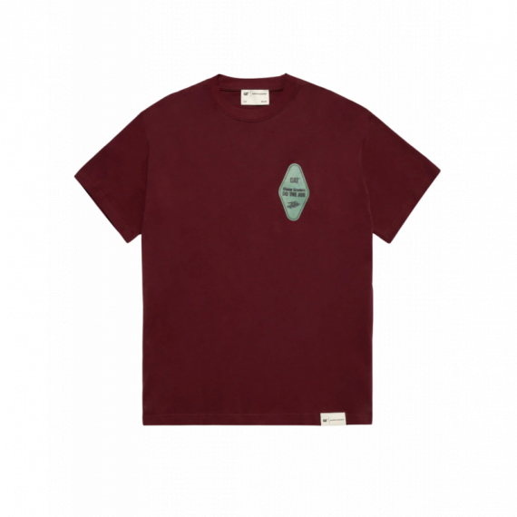 Camisetas Hombre Camiseta CAT Moto Graders Bordeaux