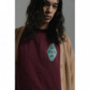 Camisetas Hombre Camiseta CAT Moto Graders Bordeaux