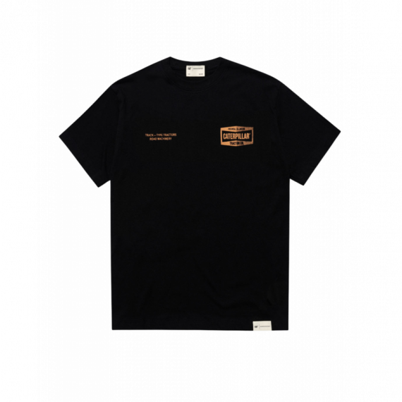 Camisetas Hombre Camiseta CAT Road Machinery Black
