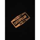 Camisetas Hombre Camiseta CAT Road Machinery Black
