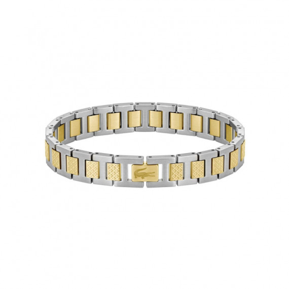 2040556 Pulsera LACOSTE Hombre Metropole de Acero Bañado en Oro