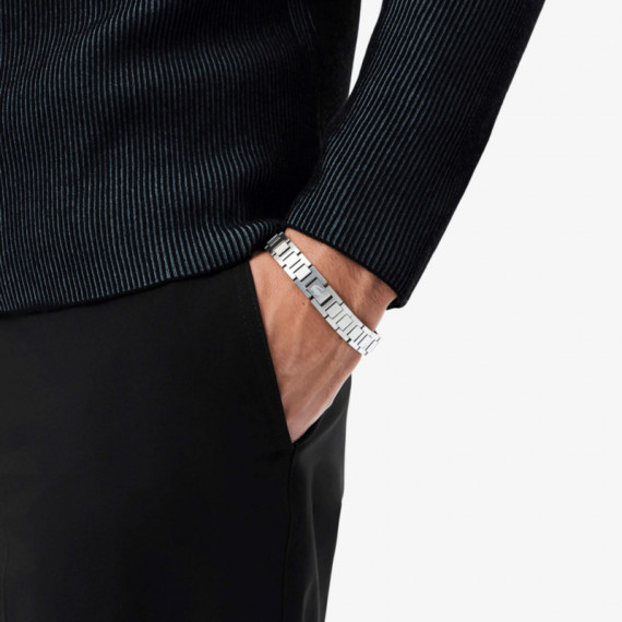 2040117 Pulsera LACOSTE Hombre Metropole de Acero