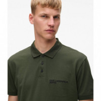 Klj Regular Pique Polo Forest Night  KARL LAGERFELD