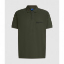 Klj Regular Pique Polo Forest Night  KARL LAGERFELD