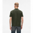 Klj Regular Pique Polo Forest Night  KARL LAGERFELD