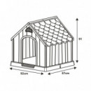 Caseta de Perro Plastica 92X87X91DONNA Garden  DONNA GARDEN