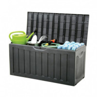 Baúl Plástico Negro DONNA GARDEN 340 Litros