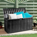 Baúl Plástico Negro DONNA GARDEN 340 Litros