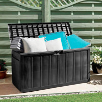 Baúl Plástico Negro DONNA GARDEN 340 Litros
