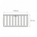 Baúl Plástico Marron DONNA GARDEN 340 Litros