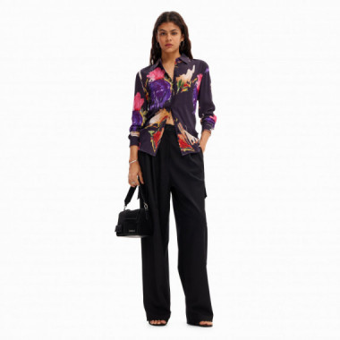 DESIGUAL Camisa Negra 24WWCW15-2000