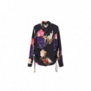 DESIGUAL Camisa Negra 24WWCW15-2000