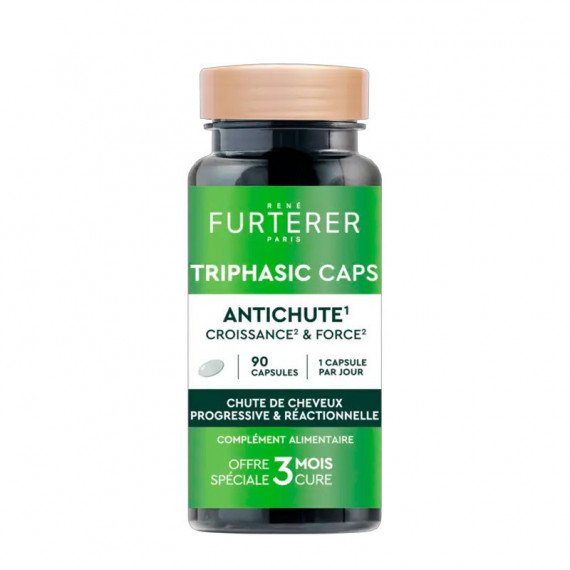 Triphasic Caps Antichute Croissance & Force
tratamiento Capilar Anticaída, Crecimiento & Fuerza  RENÉ FURTERER