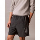 Relaxed Crinkle Nylon Track Shor Ebony  CALVIN KLEIN