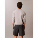 Relaxed Crinkle Nylon Track Shor Ebony  CALVIN KLEIN