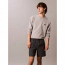 Relaxed Crinkle Nylon Track Shor Ebony  CALVIN KLEIN