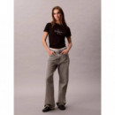 Hero Ss Classic Monologo Cneck T Black  CALVIN KLEIN