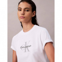 Hero Ss Classic Monologo Cneck T Bright  CALVIN KLEIN