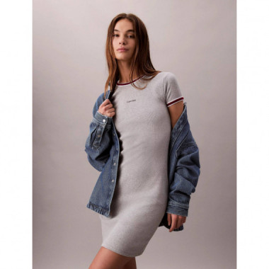 Ss Color Block Cotton Rib Baby T History  CALVIN KLEIN