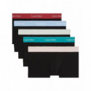 Low Rise Trunk 5PK Black Bodies W/ Turf/  CALVIN KLEIN