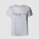 PEPE JEANS Camiseta Ryleigh Blanca PL506014-800