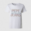 PEPE JEANS Camiseta Victoria Blanca PL506059-800
