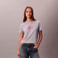 Camiseta con Logo Fitted Script  CALVIN KLEIN