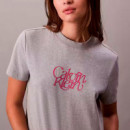Camiseta con Logo Fitted Script  CALVIN KLEIN