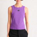 Camiseta de Tirantes de Canalé con Monologo Tejido  CALVIN KLEIN