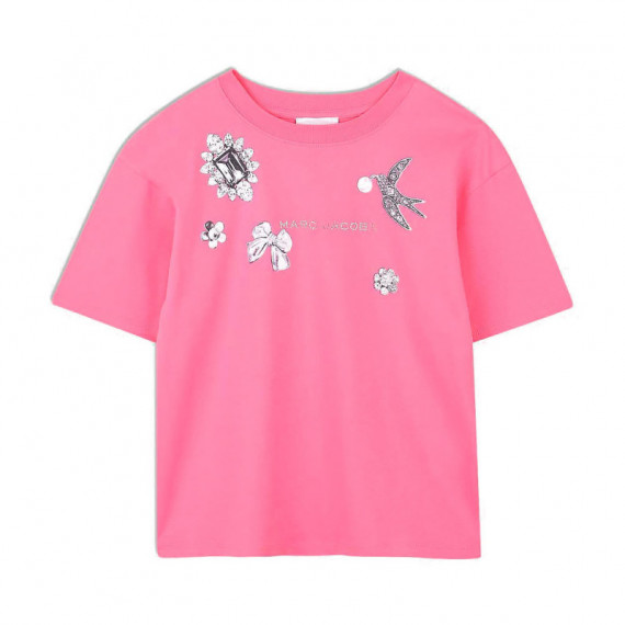 Camiseta de Manga Corta y Cuello Redondo Kids  MARC JACOBS