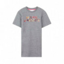 Vestido bordado de manga corta y corte regular KIDS