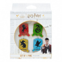 Set de 4 Pines Harry Potter Casas Hogwarts  GRUPO ERIK