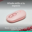 Raton LOGITECH Pop Mouse Wireless BLUETOOTH Rose