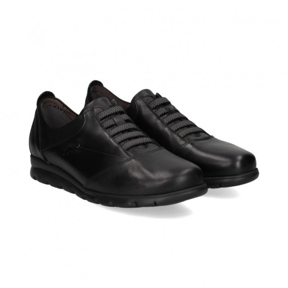 Deportivo Elasticos Nobuck Negro  FLUCHOS