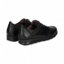 Deportivo Elasticos Nobuck Negro  FLUCHOS