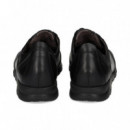 Deportivo Elasticos Nobuck Negro  FLUCHOS