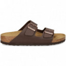 Pala 2 Hebillas Birko-flor Marron  BIRKENSTOCK