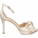 Sandalia Plataforma Lazo Saten Hielo  KATE SPADE