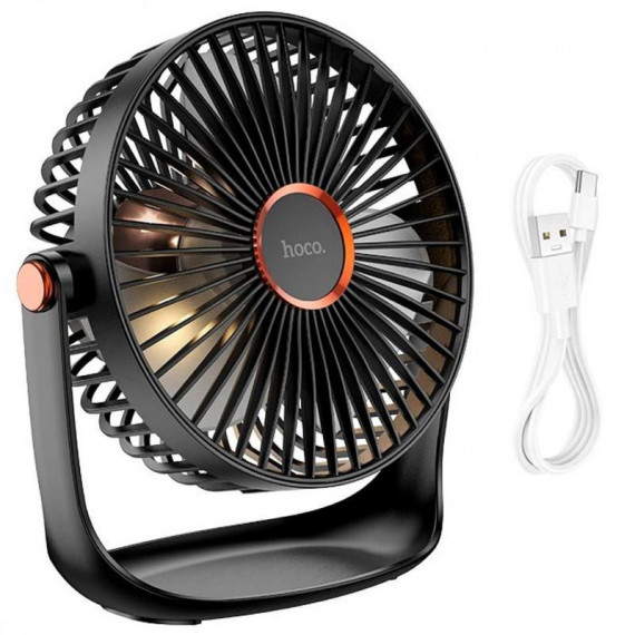 BOROFONE DBF02 Ventilador de Escritorio con Luz Negro