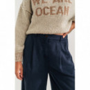 Pantalones Mujer Pantalones TWOTHIRDS Nanpu Blue Night