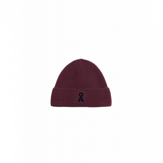 Gorros y Gorras Gorro ARMEDANGELS Nildaao de Algodón Orgánico Dark Cranberry