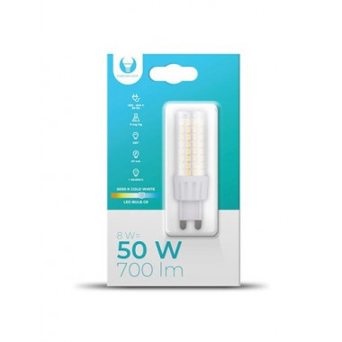 FOREVER Light Bombilla Led G9 Luz Blanca 8W 700LM 360º 6000K