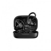 DEVIA Auricular BLUETOOTH con Soporte Oreja Pro 5 Tws Negro 30H Estcuhe de Carga