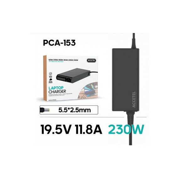 ACCETEL Cargador Portatil  Medion/GIGA 230W 19.5V 11.8A