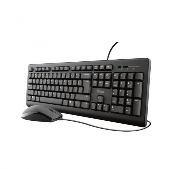 Teclado + Raton Tkm 250 Silencioso Resistente a la Caida de Liquidos TRUST