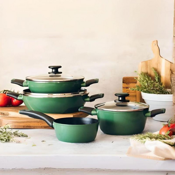 Bateria de Cocina 7 Piezas Forest MONIX - Guanxe Atlantic Marketplace