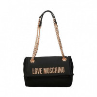 Bolso JC4308PP0NKD000A Hammered Logo  LOVE MOSCHINO