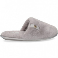 Zapatilla de Casa Pelo Lila  TOMMY HILFIGER