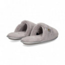 Zapatilla de Casa Pelo Lila  TOMMY HILFIGER