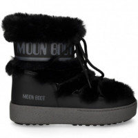 Botin Presky Pelo Sintetico Negro  MOON BOOT